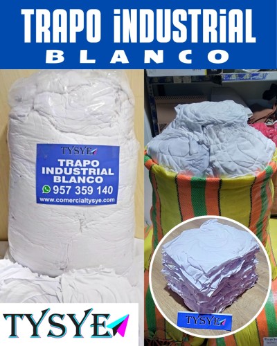 Trapos industriales Blanco